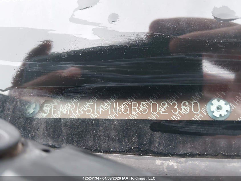 2016 Honda Odyssey Touring/Touring Elite VIN: 5FNRL5H94GB502360 Lot: 12524134