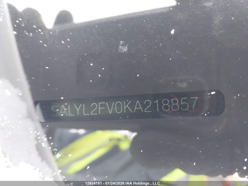 2019 Land Rover Range Rover VIN: SALYL2FV0KA218857 Lot: 12524151