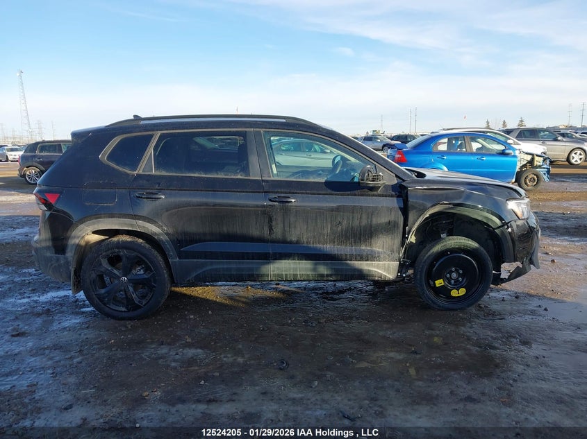 2025 Volkswagen Taos Se Black VIN: 3VV2C7B28SM070936 Lot: 12524205