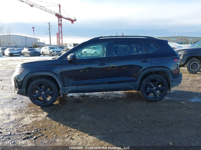 2025 Volkswagen Taos Se Black VIN: 3VV2C7B28SM070936 Lot: 12524205