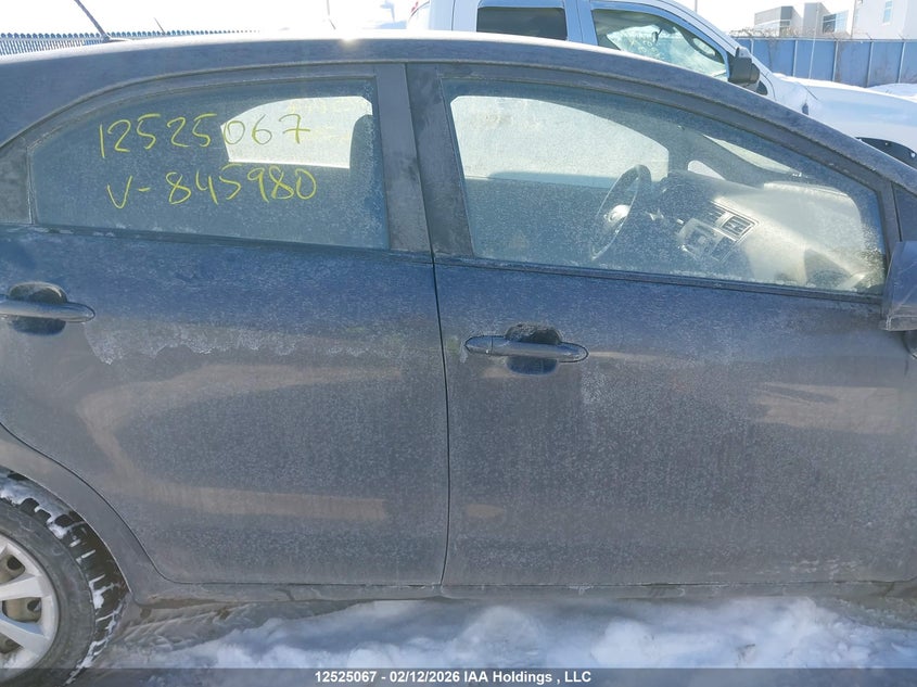 2013 Kia Rio Lx VIN: KNADM5A34D6845980 Lot: 12525067