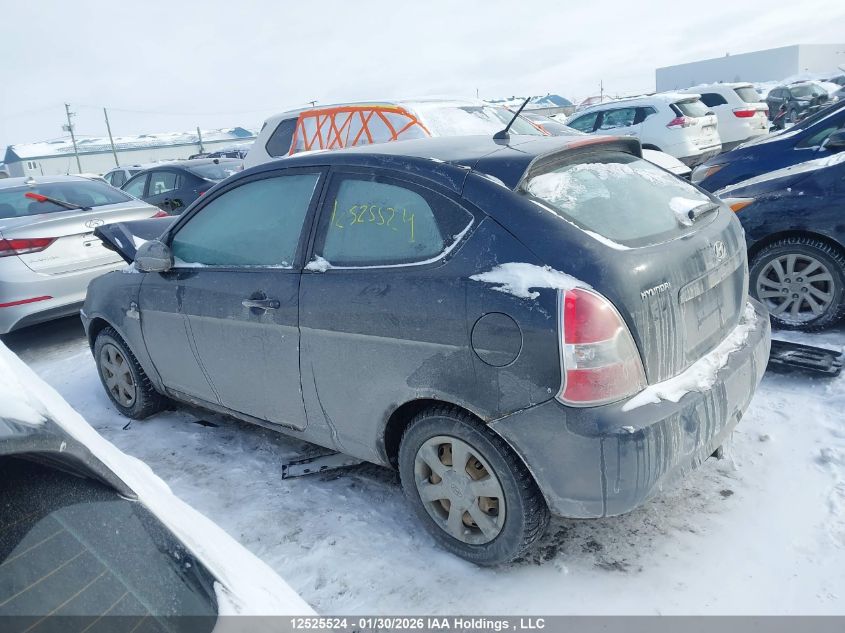 2007 Hyundai Accent Gs VIN: KMHCN35C87U000992 Lot: 12525524