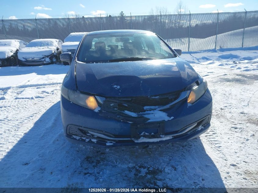 2014 Honda Civic Lx VIN: 2HGFB2F4XEH046997 Lot: 12528026