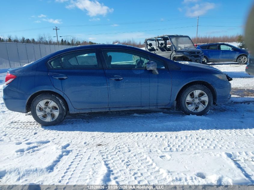2014 Honda Civic Lx VIN: 2HGFB2F4XEH046997 Lot: 12528026