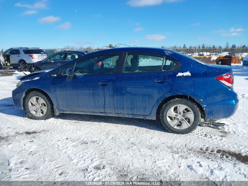 2014 Honda Civic Lx VIN: 2HGFB2F4XEH046997 Lot: 12528026