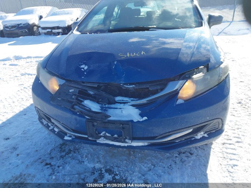 2014 Honda Civic Lx VIN: 2HGFB2F4XEH046997 Lot: 12528026