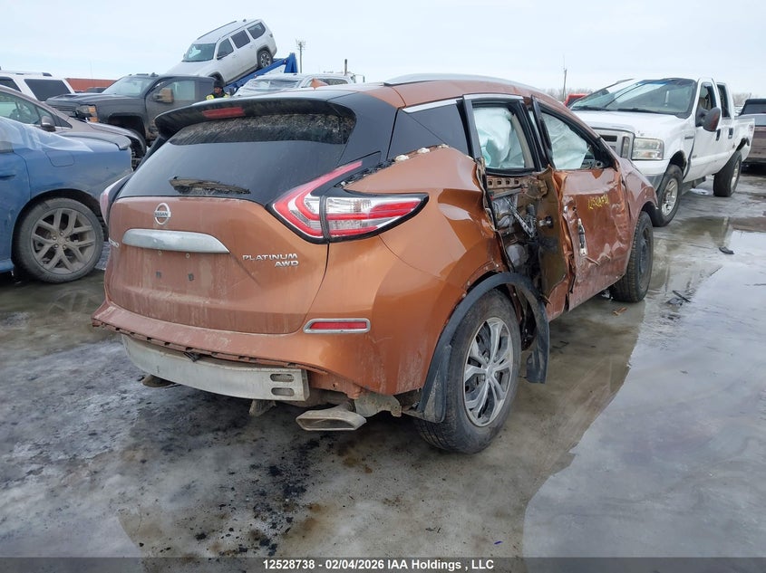 Vin: 5n1az2mh4gn135156, lot: 2918774, nissan murano s/sl/sv/platinum 20164