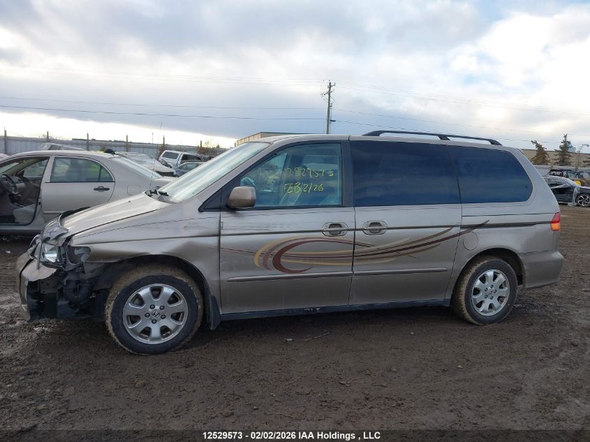 2003 Honda Odyssey Ex-L VIN: 2HKRL18063H011343 Lot: 12529573