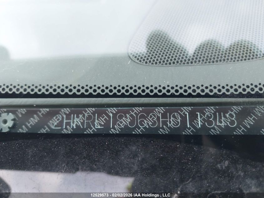 2003 Honda Odyssey Ex-L VIN: 2HKRL18063H011343 Lot: 12529573