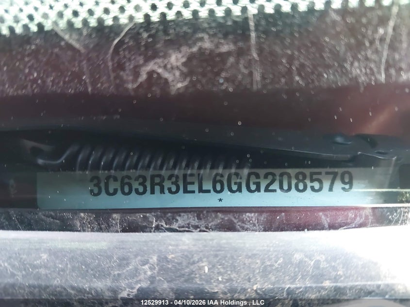 2016 Ram 3500 Laramie VIN: 3C63R3EL6GG208579 Lot: 12529913