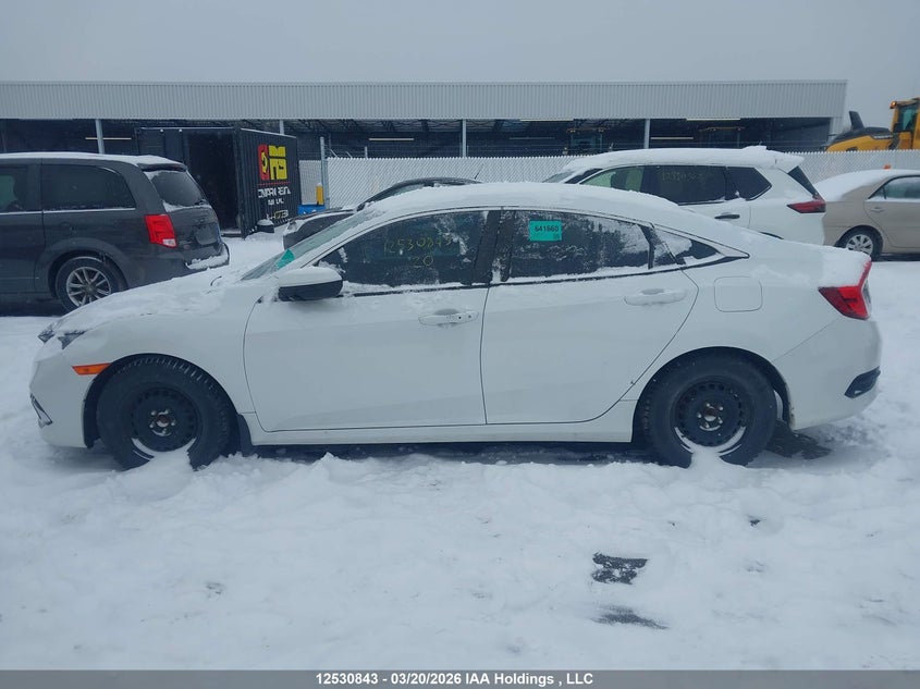 2020 Honda Civic Ex VIN: 2HGFC2F74LH017631 Lot: 12530843