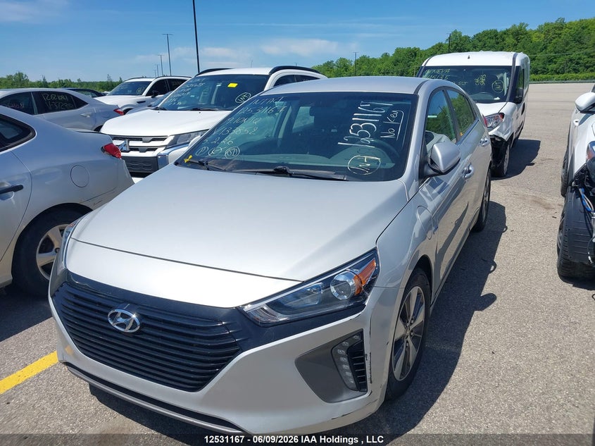 Vin: kmhc65ld3ku133852, lot: 2921385, hyundai ioniq 20192
