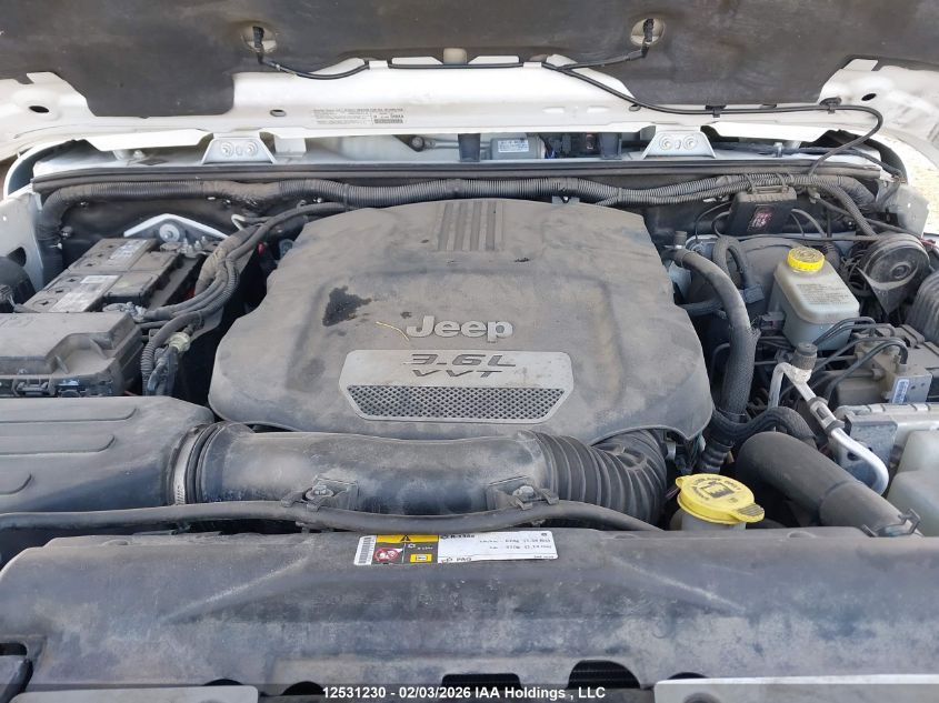 2014 Jeep Wrangler Unlimited Sahara VIN: 1C4BJWEG4EL313539 Lot: 12531230