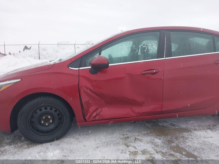 2017 Chevrolet Cruze Lt Auto VIN: 3G1BE5SMXHS592141 Lot: 12531333
