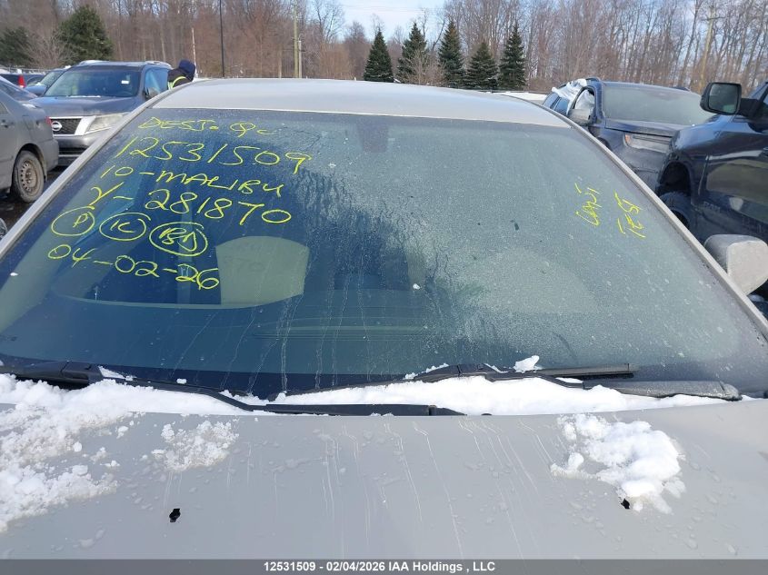 2010 Chevrolet Malibu Ls VIN: 1G1ZB5E0XAF281870 Lot: 12531509