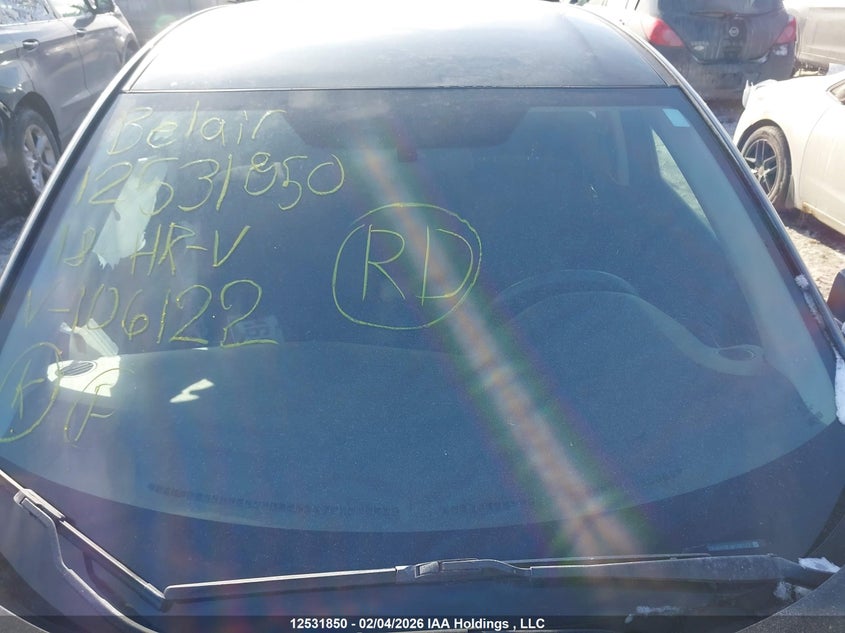 2018 Honda Hr-V VIN: 3CZRU6H38JM106122 Lot: 12531850