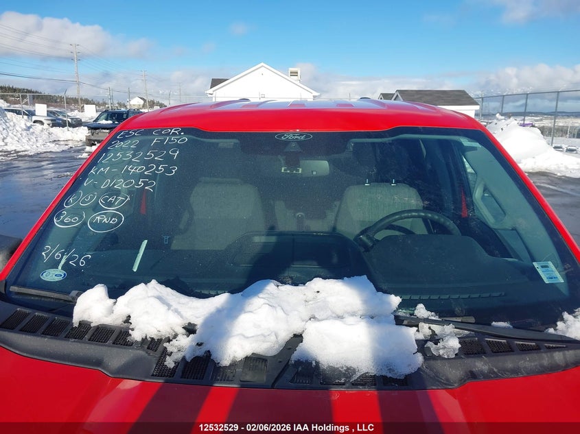 2022 Ford F150 Supercrew VIN: 1FTEW1EBXNKD12052 Lot: 12532529