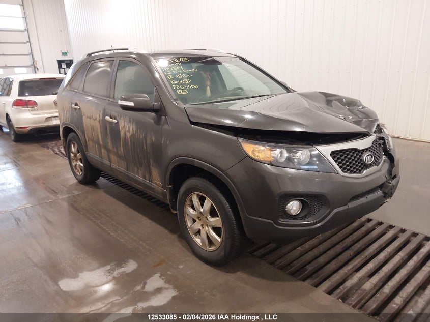 2012 Kia Sorento 2.4 Lx Green Lot 111012533085 Vin 5XYKTCA68CG194814
