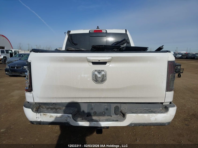 2019 Ram 1500 3.6 Ram Big Horn/Lone Star white Lot 111012533311 Vin 1C6RRFFG7KN760914