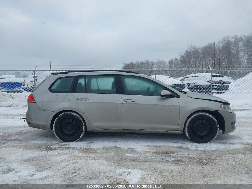 2015 Volkswagen Golf Sportwagon 1.8 Tsi Comfortline/1.8 Tsi Highline/1.8 Tsi Trendline VIN: 3VWC17AU2FM508297 Lot: 12533802