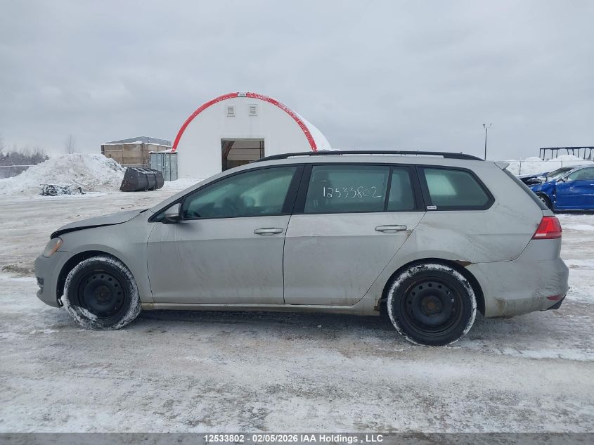 2015 Volkswagen Golf Sportwagon 1.8 Tsi Comfortline/1.8 Tsi Highline/1.8 Tsi Trendline VIN: 3VWC17AU2FM508297 Lot: 12533802