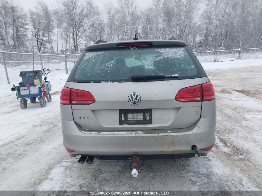 2015 Volkswagen Golf Sportwagon 1.8 Tsi Comfortline/1.8 Tsi Highline/1.8 Tsi Trendline VIN: 3VWC17AU2FM508297 Lot: 12533802