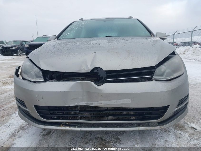 2015 Volkswagen Golf Sportwagon 1.8 Tsi Comfortline/1.8 Tsi Highline/1.8 Tsi Trendline VIN: 3VWC17AU2FM508297 Lot: 12533802