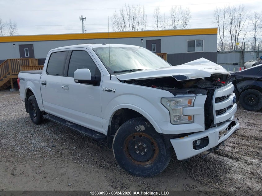 2017 Ford F-150 lightning 5.0 Supercrew White Lot 111012533893 Vin 1FTEW1EF7HKD14140