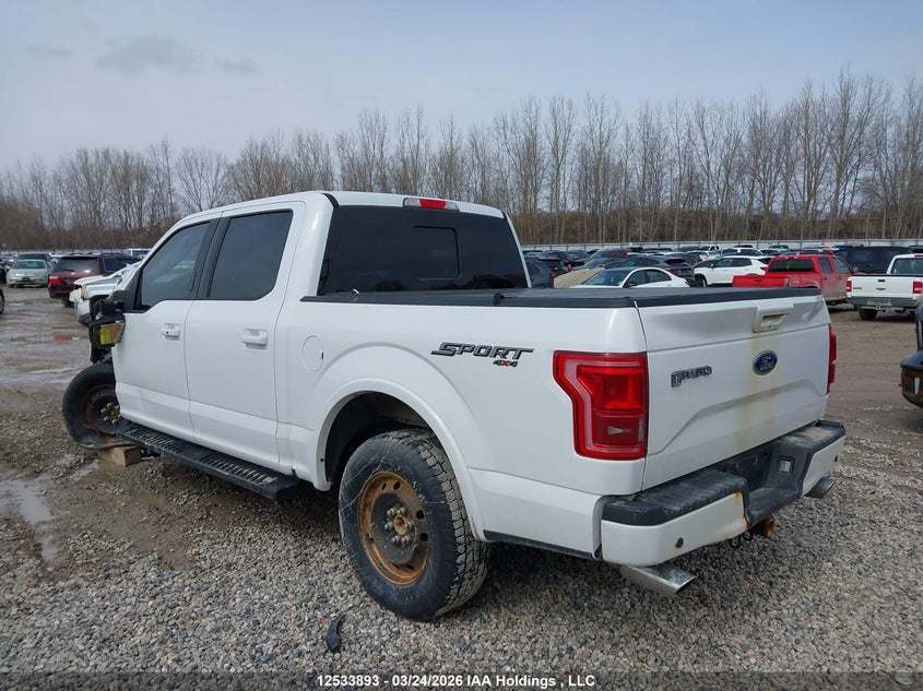 2017 Ford F-150 lightning 5.0 Supercrew White Lot 111012533893 Vin 1FTEW1EF7HKD14140