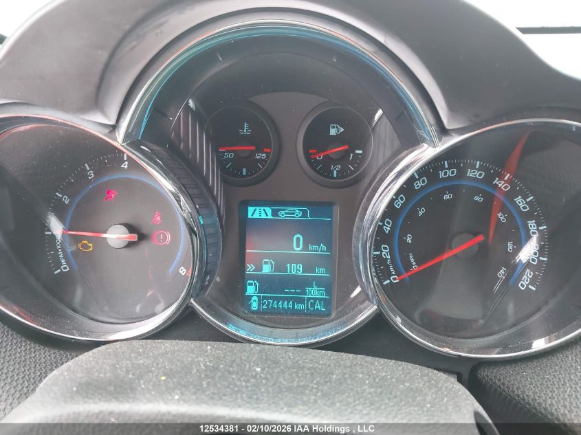 2013 Chevrolet Cruze Lt Turbo VIN: 1G1PF5SB2D7262990 Lot: 12534381