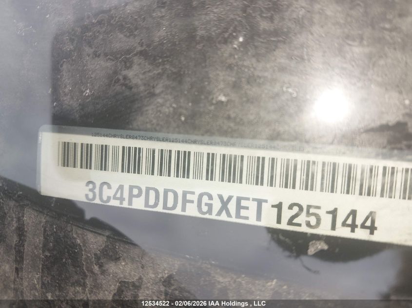 2014 Dodge Journey R/T VIN: 3C4PDDFGXET125144 Lot: 12534522