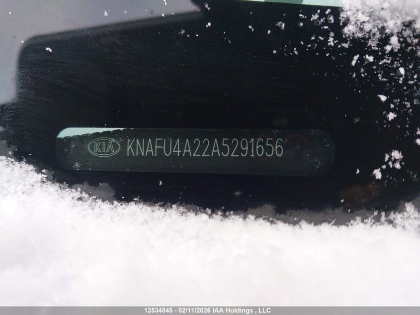 2010 Kia Forte VIN: KNAFU4A22A5291656 Lot: 12534845