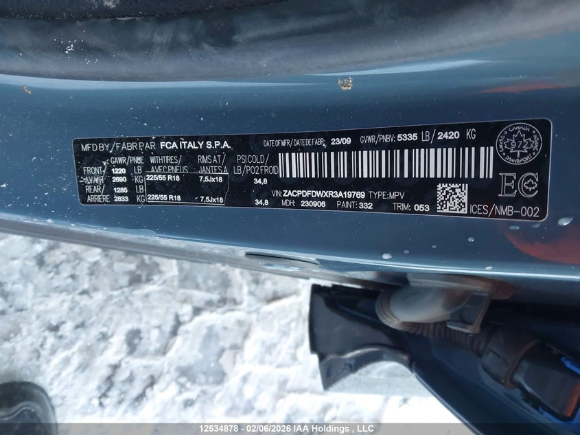 2024 Dodge Hornet Phev R/T Plus VIN: ZACPDFDWXR3A19769 Lot: 12534878