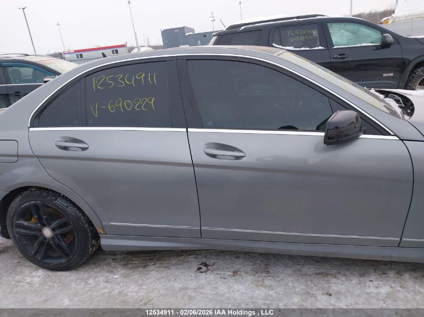 2012 Mercedes-Benz C 250 4Matic VIN: WDDGF8FB4CA690229 Lot: 12534911