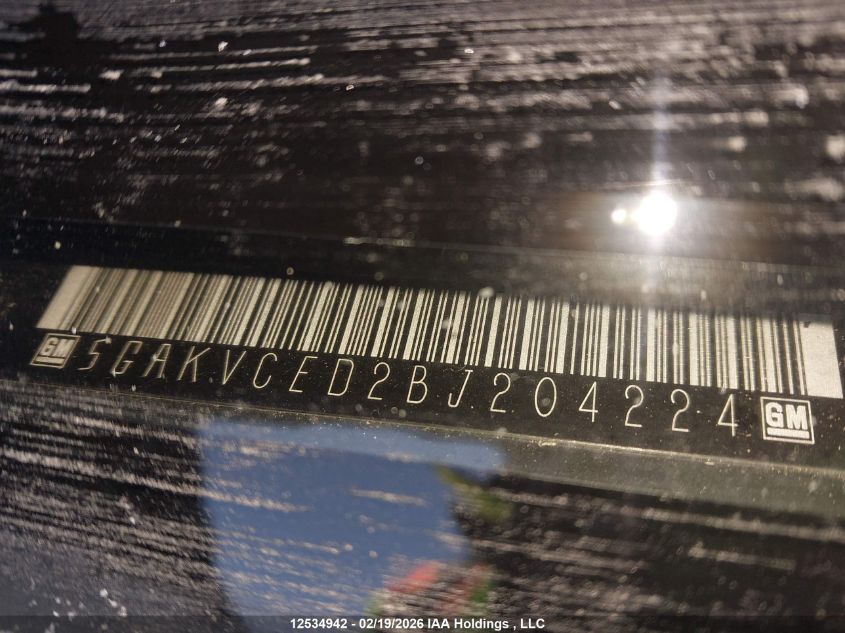 2011 Buick Enclave 2Xl VIN: 5GAKVCED2BJ204224 Lot: 12534942