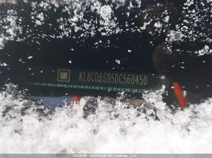 2013 Chevrolet Spark 1Lt Auto VIN: KL8CD6S95DC560450 Lot: 12535245