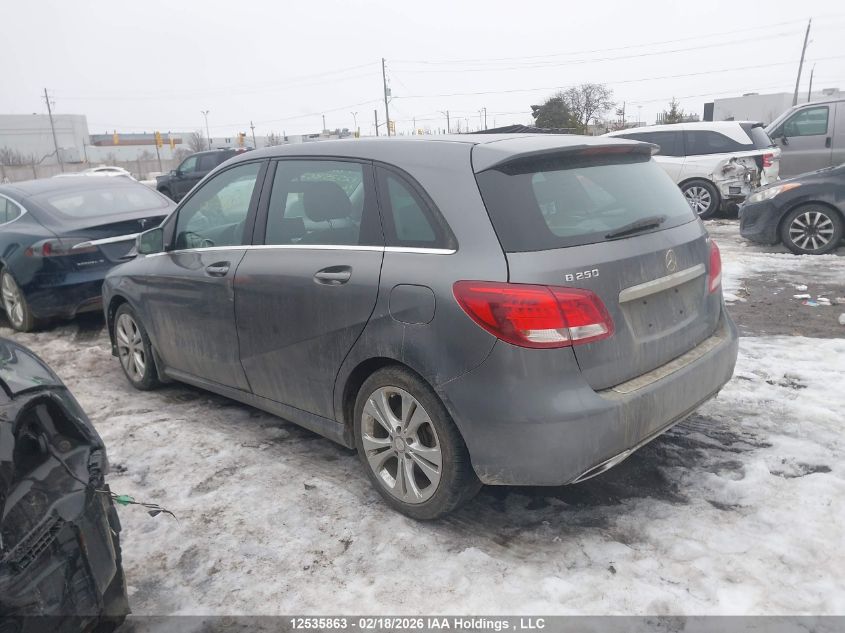 2016 Mercedes-Benz B 250 4Matic VIN: WDDMH4GB5GJ405855 Lot: 12535863