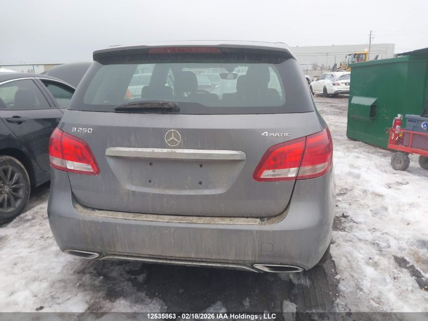 2016 Mercedes-Benz B 250 4Matic VIN: WDDMH4GB5GJ405855 Lot: 12535863