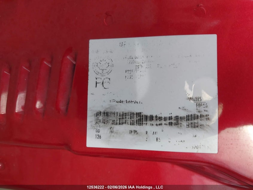 2008 Ford Ranger Super Cab VIN: 1FTYR44E18PA15065 Lot: 12536222