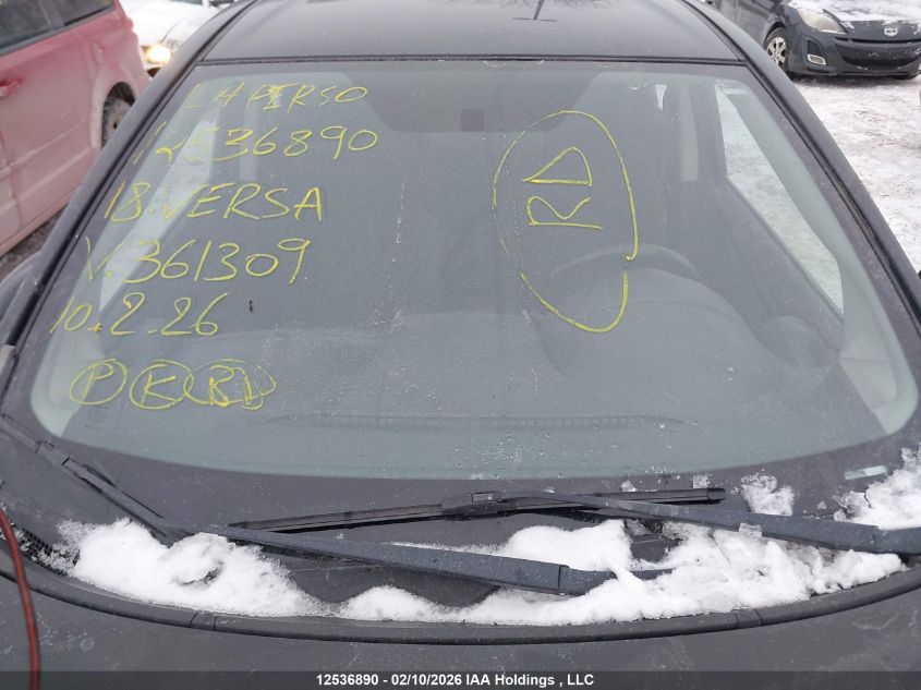 2018 Nissan Versa Note S/Sr/Sv VIN: 3N1CE2CPXJL361309 Lot: 12536890