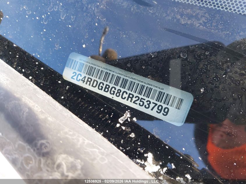 2012 Dodge Grand Caravan Se VIN: 2C4RDGBG8CR253799 Lot: 12536925