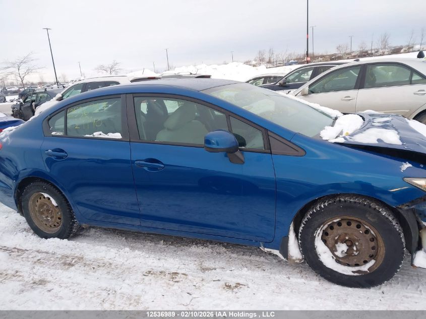 2013 Honda Civic Lx VIN: 2HGFB2E46DH029940 Lot: 12536989