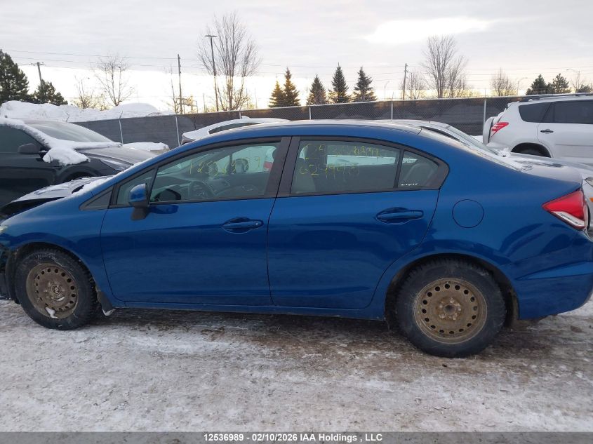 2013 Honda Civic Lx VIN: 2HGFB2E46DH029940 Lot: 12536989