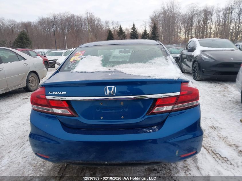 2013 Honda Civic Lx VIN: 2HGFB2E46DH029940 Lot: 12536989