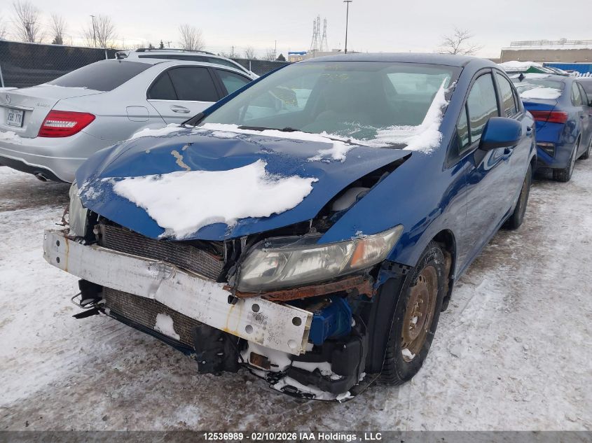 2013 Honda Civic Lx VIN: 2HGFB2E46DH029940 Lot: 12536989