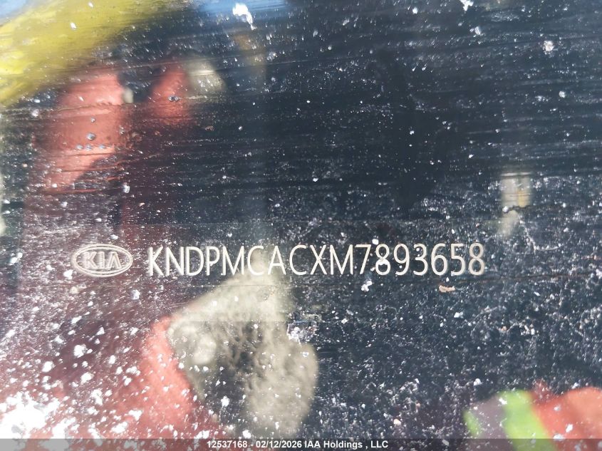 2021 Kia Sportage Lx VIN: KNDPMCACXM7893658 Lot: 12537168