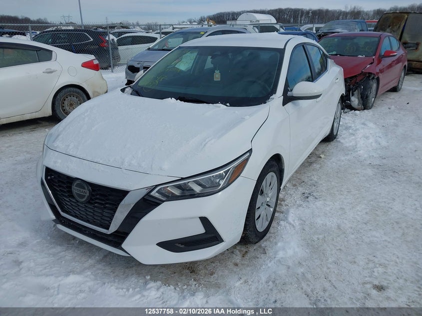 2021 Nissan Sentra S/S Plus, Left Rear, IAAI, VIN 3N1AB8BV9MY224999 — photo 2