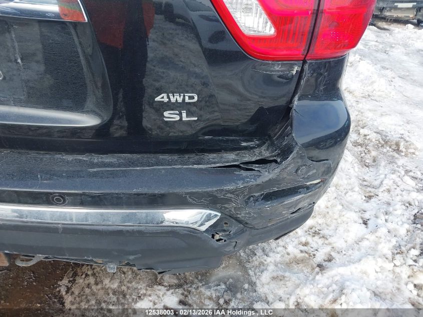 2018 Nissan Pathfinder Midnight Edition/Platinum/S/Sl Premium/Sv Tech VIN: 5N1DR2MM4JC645116 Lot: 12538003