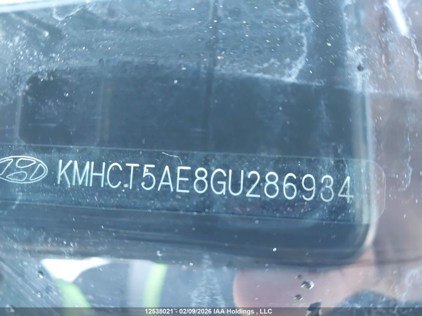 2016 Hyundai Accent VIN: KMHCT5AE8GU286934 Lot: 12538021