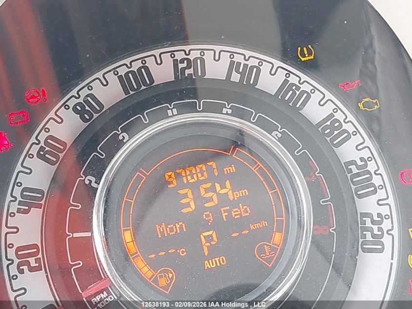 2013 Fiat 500 Pop VIN: 3C3CFFAR9DT542464 Lot: 12538193